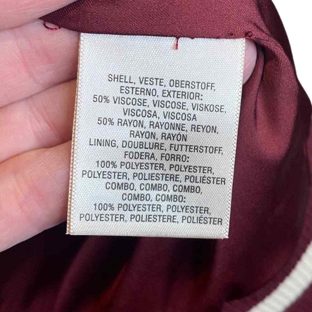 Anthropology Elevenses Solstice Embroidered Floral Bomber Jacket Size Small - Picture 14 of 15